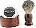 ZY Pure Badger Hair Shaving Brush Natural Wood Mug Bowl Hand-Made Soap Barber Set