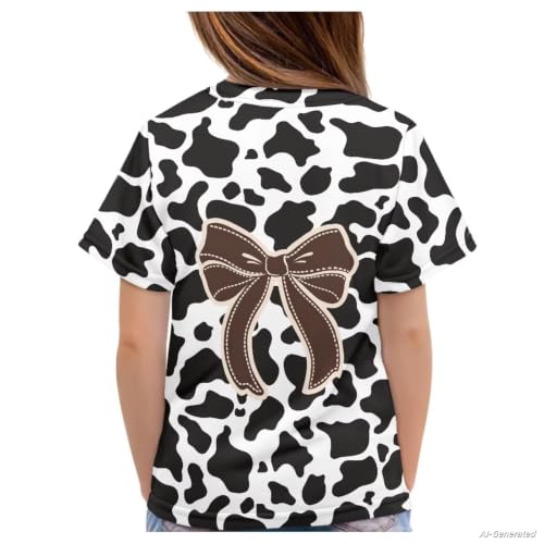 Image of Renewold Kids Novelty T-Shirt for Girls Boys Short Sleeve Crewneck Summer Tee Soft Breathable Graphic Shirt for Age 2-16
