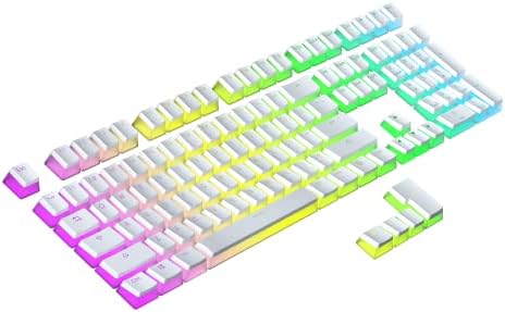 SteelSeries PrismCaps - Touches double shot style pudding - Thermoplastique PBT durable - Compatible avec la plupart des claviers mécaniques - Supports MX - Noir (Disposition britannique