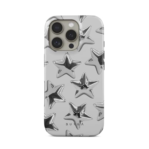 BURGA Unisex Phone Case for iPhone 16 Pro Max – Dual-Layer Hybrid Design with Shock-Absorbing TPU & Durable Exterior, Scratch-Resistant Finish and Raised Bezel Edge for Screen Protection & Daily Use by BURGA - Used condition - US$6.08
