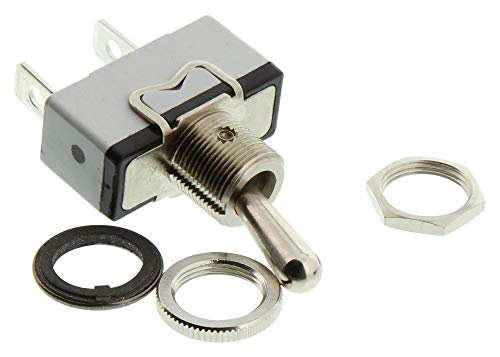 APEM - 631H/2K - Toggle Switch, Metal Lever, On-Off, SPST, Non Illuminated, 600H Series, 15 A, Panel Mount