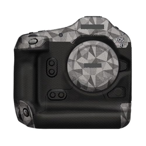 Film vinyle anti-rayures pour Canon EOS R1 texture triangle titane protectrice