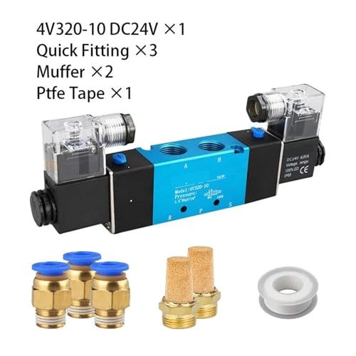 Électrovanne pneumatique double bobine 4V320-10 à mémoire de position - 3