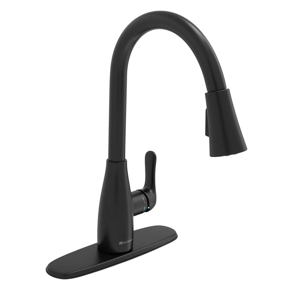 McKenna Single-Handle Pull-Down Sprayer Kitchen Faucet in Matte