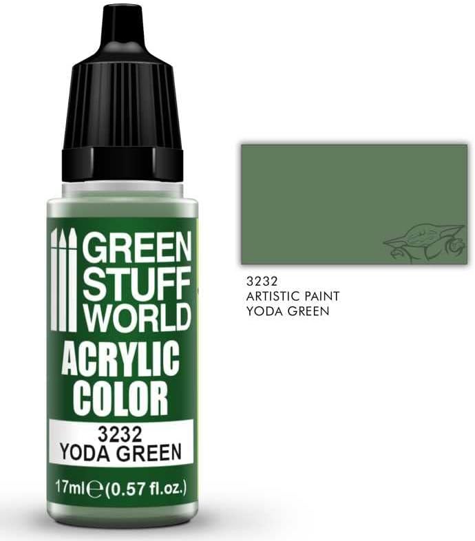 Green Stuff World for Models and Miniatures Acrylic Color Yoda Green 3232