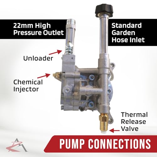 Bomba de lavado a presión vertical de 2400 PSI para reparar hidrolimpiadoras con eje de 7/8" 6