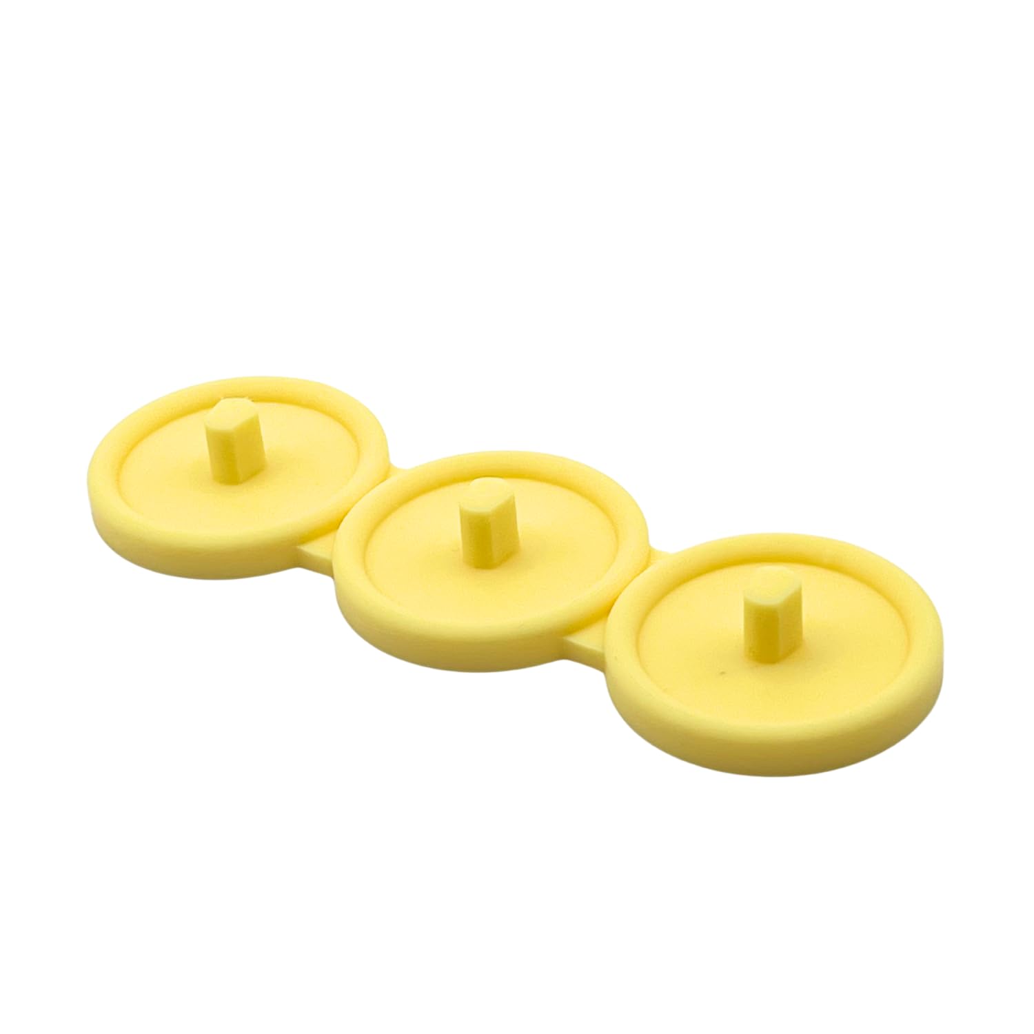 Electric Toothbrush Stand For Major Brand with Circle Drip Tray (Triple) (Baby Yellow)