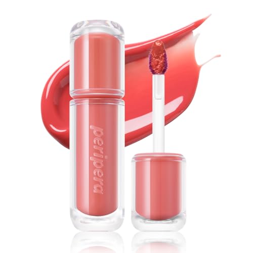Image of Peripera Mood Glowy Tint | Watery Glow Finish, Buildable Fresh Color, Long-Lasting Stain | Lightweight & Non-Sticky | K-Beauty Lip Tint, Safe for Sensitive Lips (18 CORAL INFLUENCER)