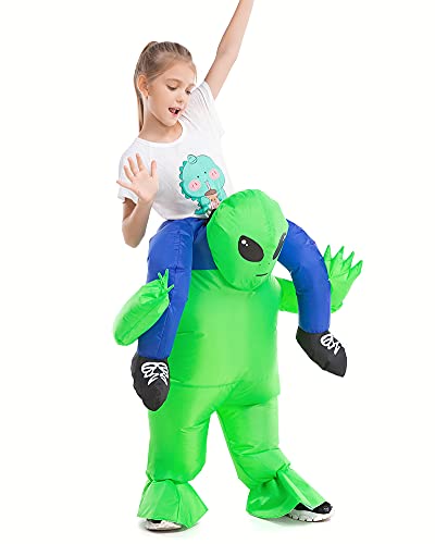 Disfraz inflable de niño extraterrestre piggy back miniatura 3