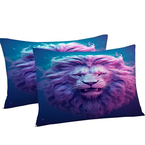 Housse de Couette 200x200 Animaux Lion pour une décoration de chambre sauvage - 5