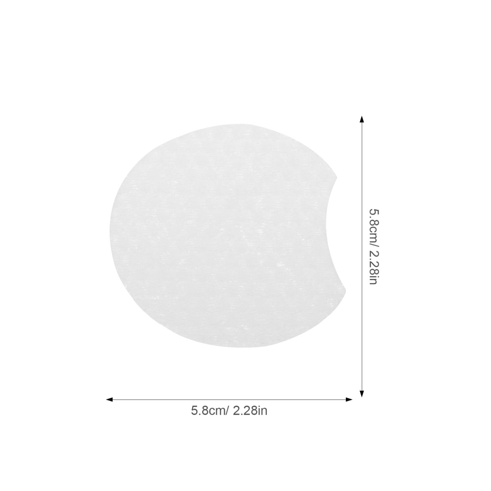 Ipetboom Semi-Circular Makeup Remover Pads 600pcs Face Pads for Women Skin-Friendly Cleansing