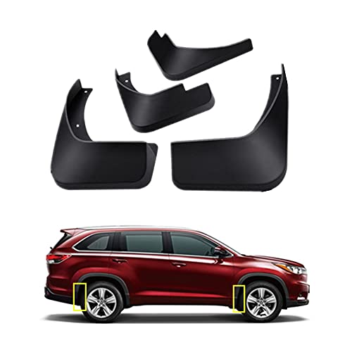 Mud Flaps Kit for Toyota Highlander 2015-2019 Mud Splash Guard Front and Rear 4-PC Set by TOPGRIL