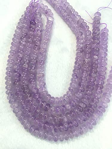 Perles améthyste lavande LKBEADS rondelle 12x7mm pierres de qualité supérieure