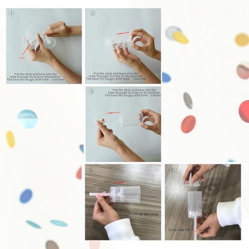 Image of Wanna Party Mini Pocket Confetti Push Pop Containers Sprinkle Paper Poppers for Graduation, Wedding, Baby Shower, Christmas, New Year, Birthday, Fiesta Favors Supplies (Multicolor)