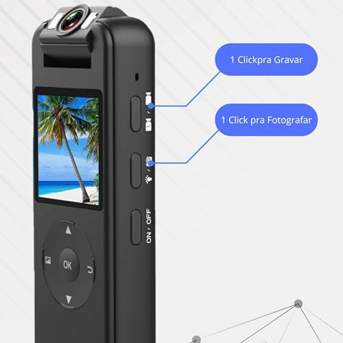 Mini Camera corporal de ação esportiva wifi Ultra HD 4K Portátil Grava Vídeo Com Visão Noturna cs09