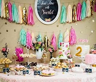 AMFIN® (20 Pieces, 2 Meter) Tissue Paper Tassels Garland Wedding Home Decor Crafts for Birthday Decoration , Decoration fo... Price In India
