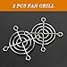 uxcell 2 Pcs Cooling Fan Grill Protective Fan Finger Guard Metal Wire Fan Guard 50mm for PC CPU