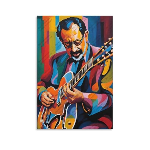Barney Kessel poster jazz FCOJE décoration murale chambre salon toile imprimée 60x90