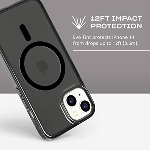 Coque iPhone 14 MagSafe tech21 Evo Tint fumée avec protection anti-choc
