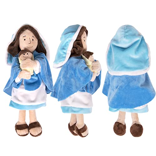 Kangaroo 10990-1 Mother Mary Holding Baby Jesus Plush Stuffed Toy | Christians Religious Toys Savior Plush Religious Figure thumb #4