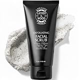 Best Face Wash for Men - Lather & Wood's Face Scrub - Luxurious Exfoliating Mens Face Wash for the Man's Man. 4oz Facial Cleanser for Men.