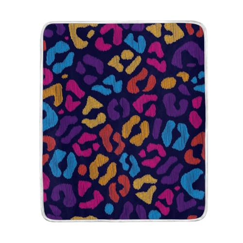 ブランケット ひざ掛け 毛布 膝掛け 柔らかい シングル おしゃれ 豹柄 ヒョウ柄 ダーク 防寒 暖かい 春夏秋冬用 防災用品 肌に優しい オフィス 軽量 人気 127x152cm