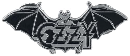 Ozzy Osbourne Pin Badge Ordinary Man Bat Logo Official Grey 4.5Cm X 1.5Cm Size One Size