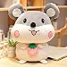 Peluches doudou 22cm Rat Mignon En Peluche Poupée Marionnette Chao Meng Fille Lit Dormir Oreiller Marionnette