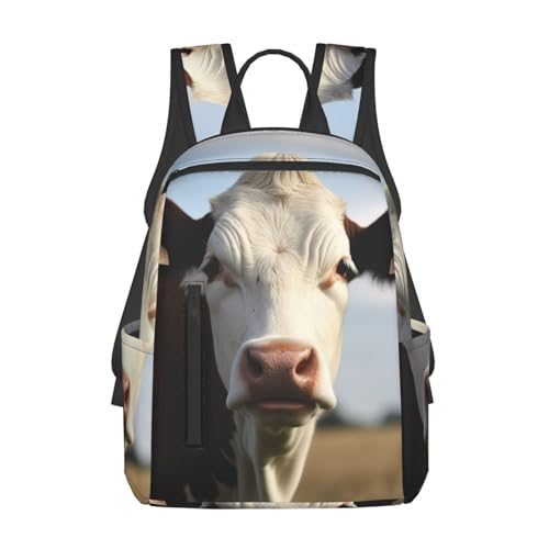 Sac à dos léger à motif vache pour soulager le dos des élèves au collège et lycée