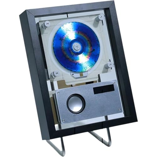 Lecteur CD mural cadre photo noir avec télécommande pour embellir votre bureau