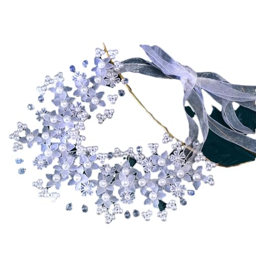 Metal Bridal Belt, Silver Flower Party Waist Chain, Handmade Accessory For Women