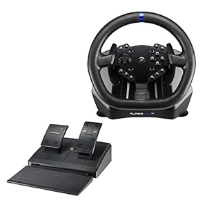 SUBSONIC Superdrive – SV950 steering wheel with pedals and paddles for Xbox Serie X/S, PS4, Xbox One, PC (programmable for all games)