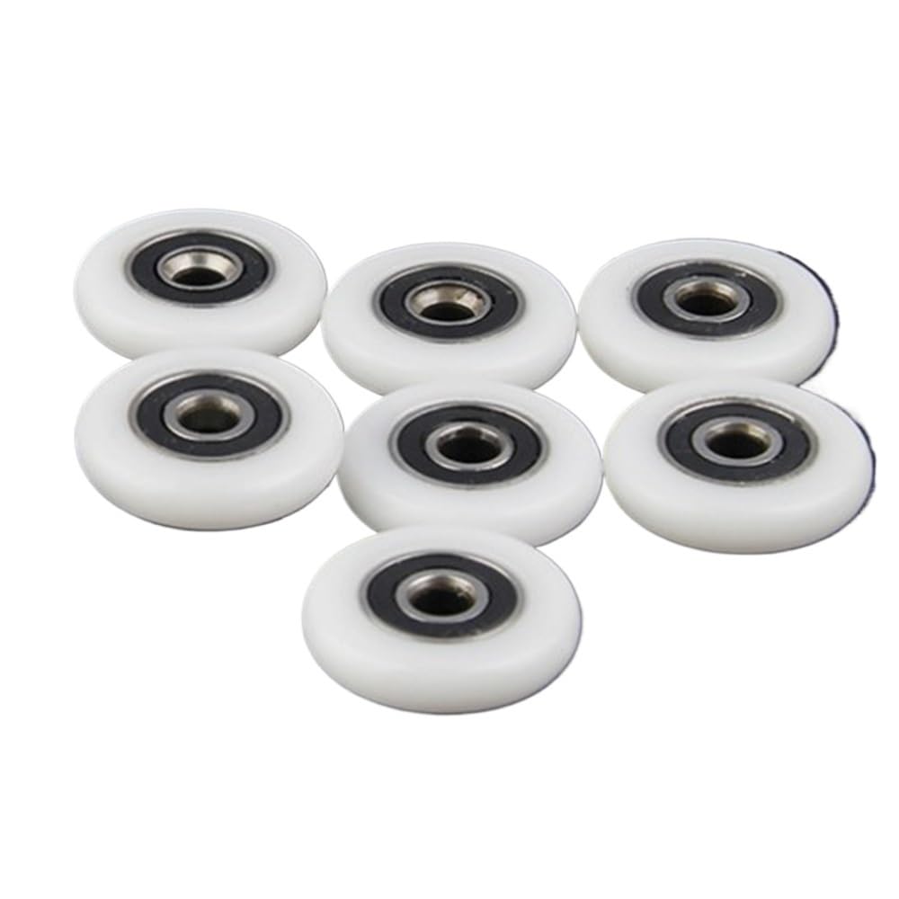Wymiana kółek w drzwiach prysznicowych, 10 szt. 23 mm/25 mm/27 mm rolki do drzwi szafek łazienkowych, akcesoria kabin prysznicowych, łożysko rolkowe(25mm)