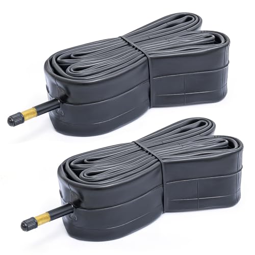 FengCan 2本 700 38c チューブ,自転車 チューブ 700x35-43c,米式バルブ 48mm,タイヤチューブ 700x35c/700x38c/700x40c/700x42c/700x43c,適用700mmロードバイク クロスバイク(適用範囲700x35c-700x43c)(HD033)