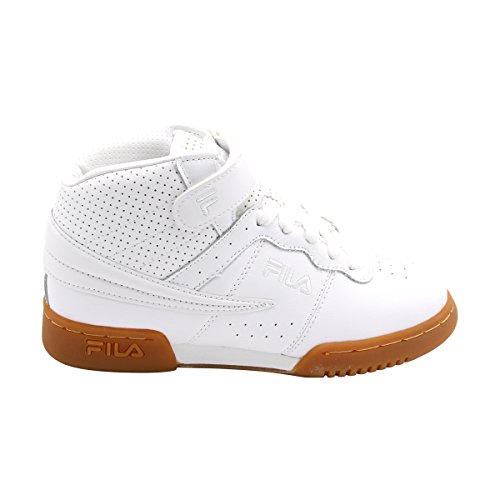 Fila unisex-child F-13,White/White/Gum,5.5 Big Kid