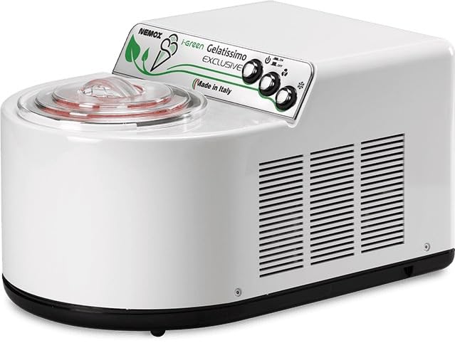 Prockured Nemox Gelatissimo Exclusive i-Green Ice Cream Maker | 1.7 L Stainless Steel Bowl | 140 W Eco Motor | Professional Gelato & Ice Cream Machine for Home & Café Use