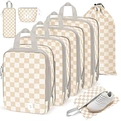 8 Set Khaki Checkered