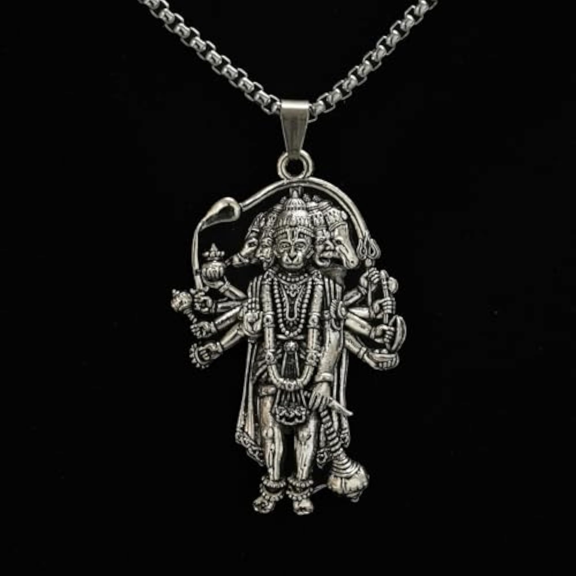 Panchmukhi Hanuman Ji Necklace, 13 Inches