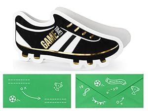 Libetui Set 6 Fußballschuh Einladungskarten EL-GB1