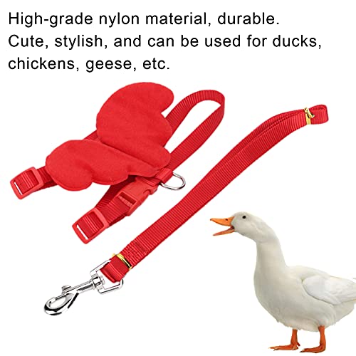 Phefop Verstellbarer Brustgurtgurt Leine Pet Duck Chicken Gans Walk -Leine für den Täglichen Gebrauch (S)
