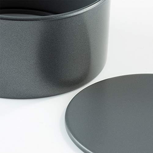 Prochef Non-Stick Teflon Deep Loose Base Cake Tin - 15cm/6inch - Premium Quality, for Soft Spongecakes Fruitcakes and Cheesecakes - Silver