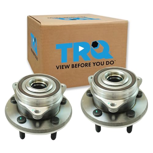 Image of TRQ Front Left and Right Wheel Bearing and Hub Assembly Set 2 Piece Compatible with 2011-2021 Jeep Grand Cherokee 2022 Grand Cherokee WK 2011-2023 Dodge Durango