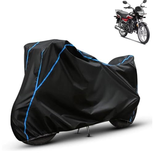 Image of Kerwa Waterproof Bike Cover Compatible with Honda CD 110 Dream | Dust Proof, UV-Resistant, All-Weather Protection Bike Body Cover, Windproof Elastic Bottom