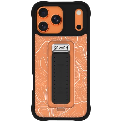 Scooch for iPhone 18 Pro Max/17 Pro Max Case with Stand, Wingman 5-in-1 Kickstand Case, Military Grade Drop Protection, Pop-Out Kickstand, Grip, Car Mount, Topography