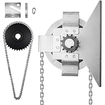 Garage Door Jackshaft Chain Hoist, Heavy-Duty Wall Mount Jackshaft Garage Door Openers 31 Reduction Drive for Roll Up Doors