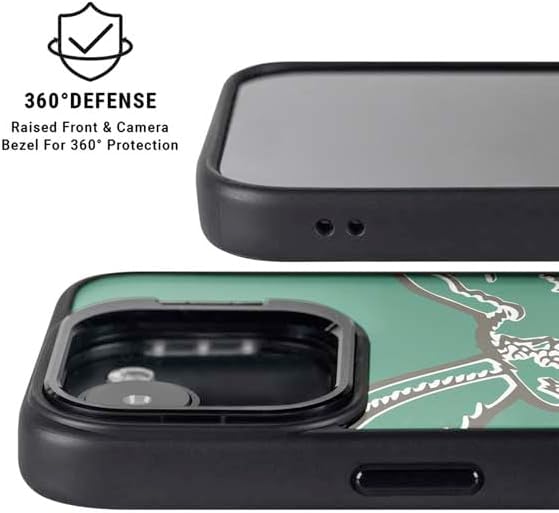 Skinit Kickstand Phone Case Compatible with iPhone 16e - Officially Licensed NFL Philadelphia Eagles Retro Logo Design