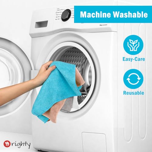 Image of Orighty Microfiber Cleaning Cloth Bulk, 150 Pack Cleaning Rags, 12 x 11 in | Microfiber Towels for Cars, Soft Highly Absorbent Rag, Lint Free Cloths for Car Care, House, Kitchen