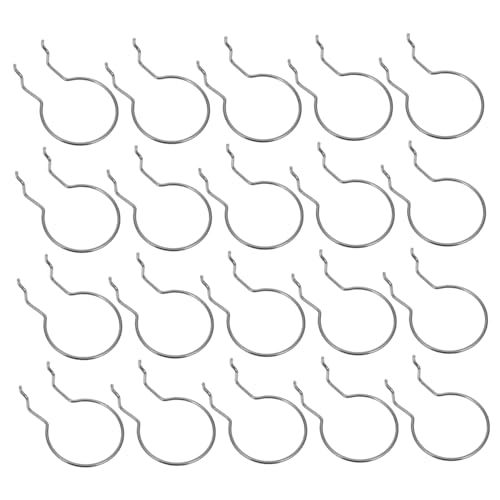 Ciieeo 20pcs Peg Board Hooks Pegboard Silver Peg Board Tool Hangers Ring Cup Holder Stainless Steel