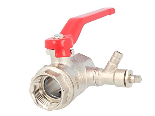 Preisvergleich Produktbild Kugelhahn mit Entleerung Größe 1"- DN 25, beidseitig Innengewinde