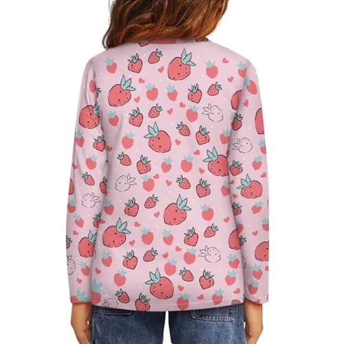 Shirts for Girls Long Sleeve Tees Top Soft Crewneck Pullover Tshirt Fall Sweatshirt4